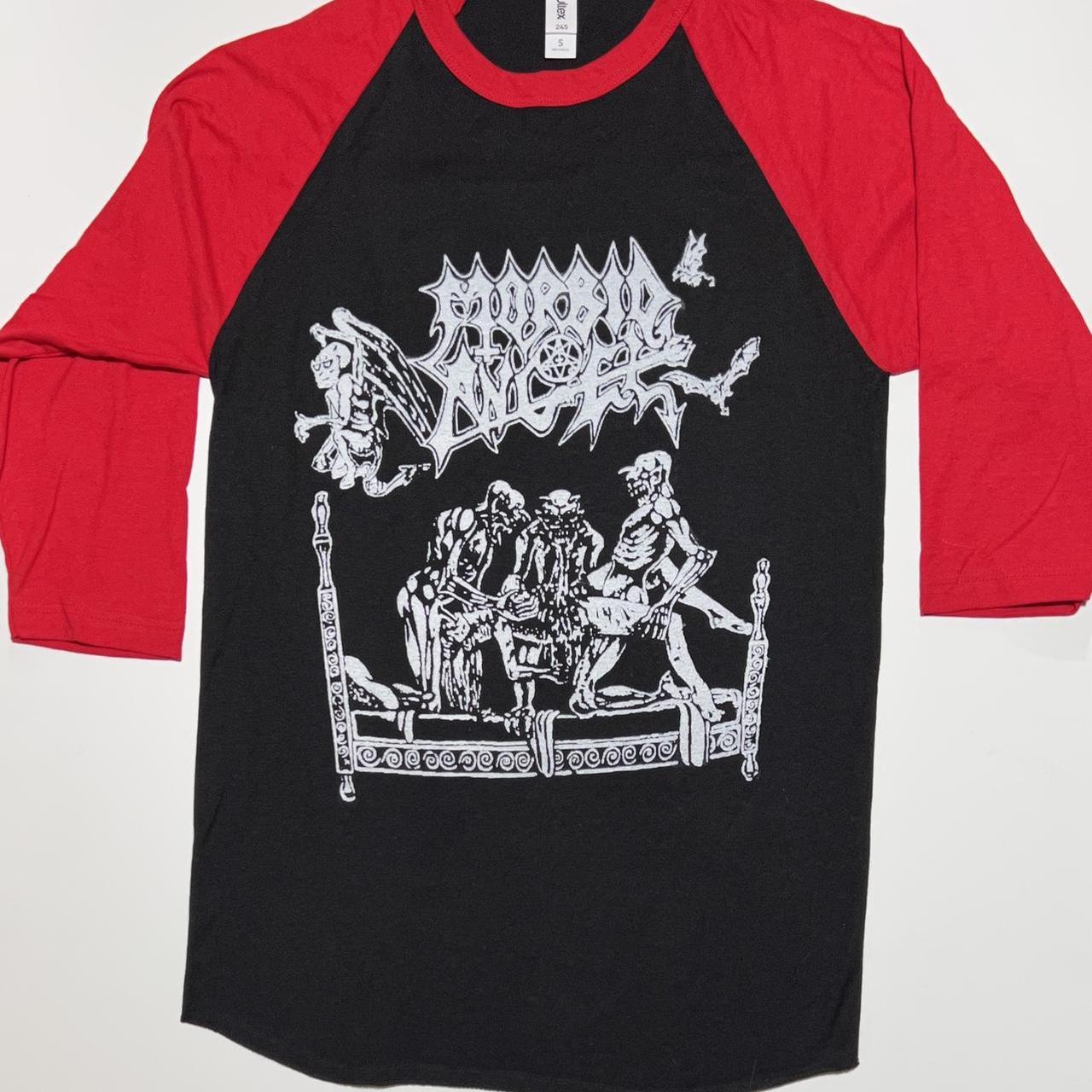 Image of Morbid Angel  "Abominations in Desolation "  3/4 sleeve Raglan T shirt