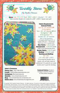Image 2 of Twinkly Stars Paper Pattern