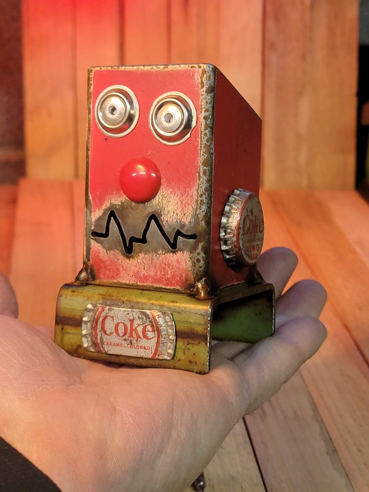 Image of Red Robot King Coke desk organizer