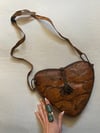 1970s python HEART purse