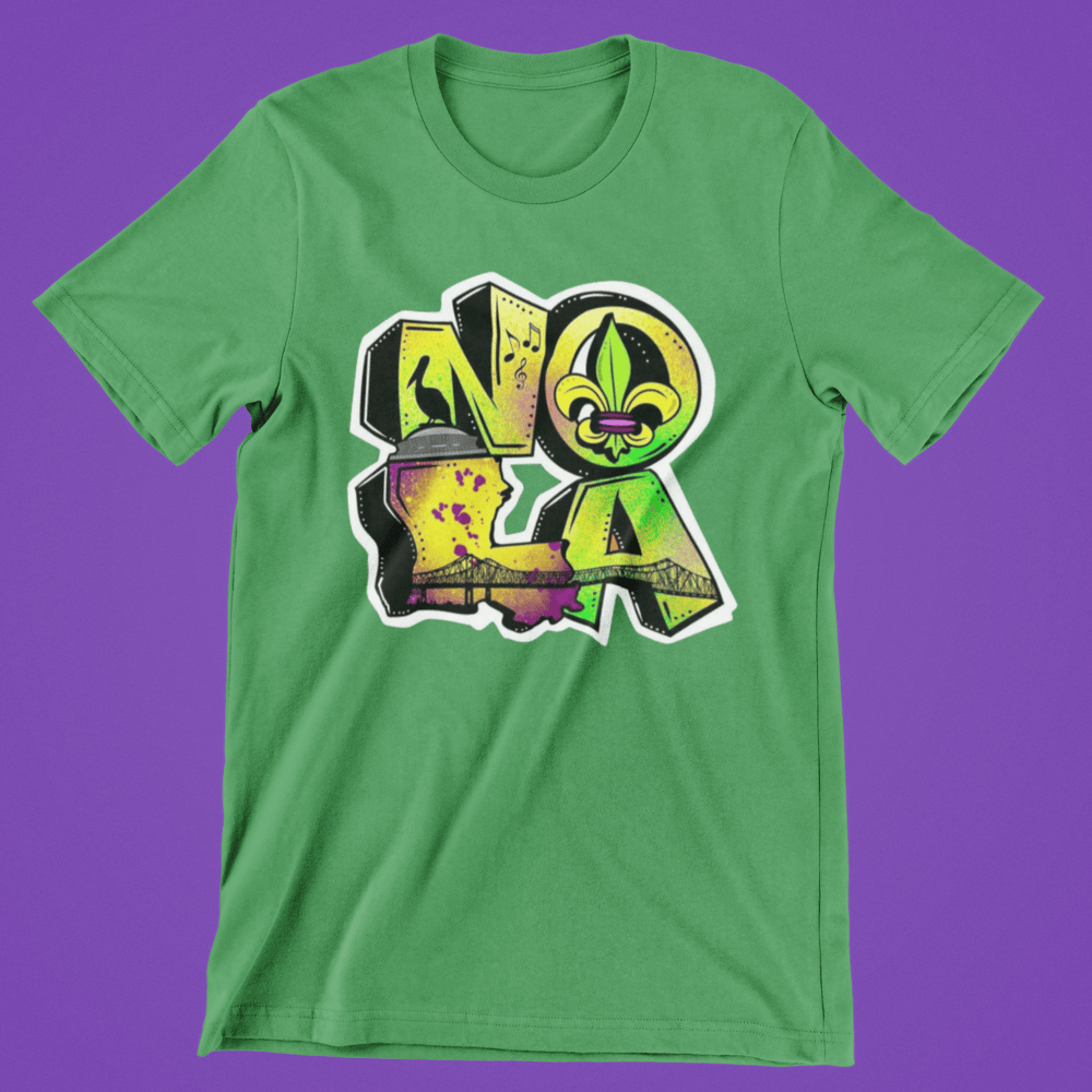 NOLA Graphic Tee (Mardi Gras Edition)