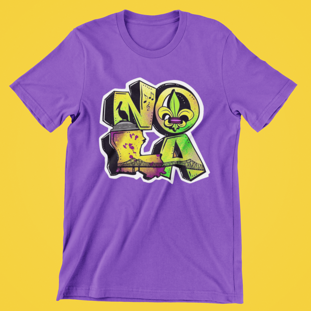 NOLA Graphic Tee (Mardi Gras Edition)