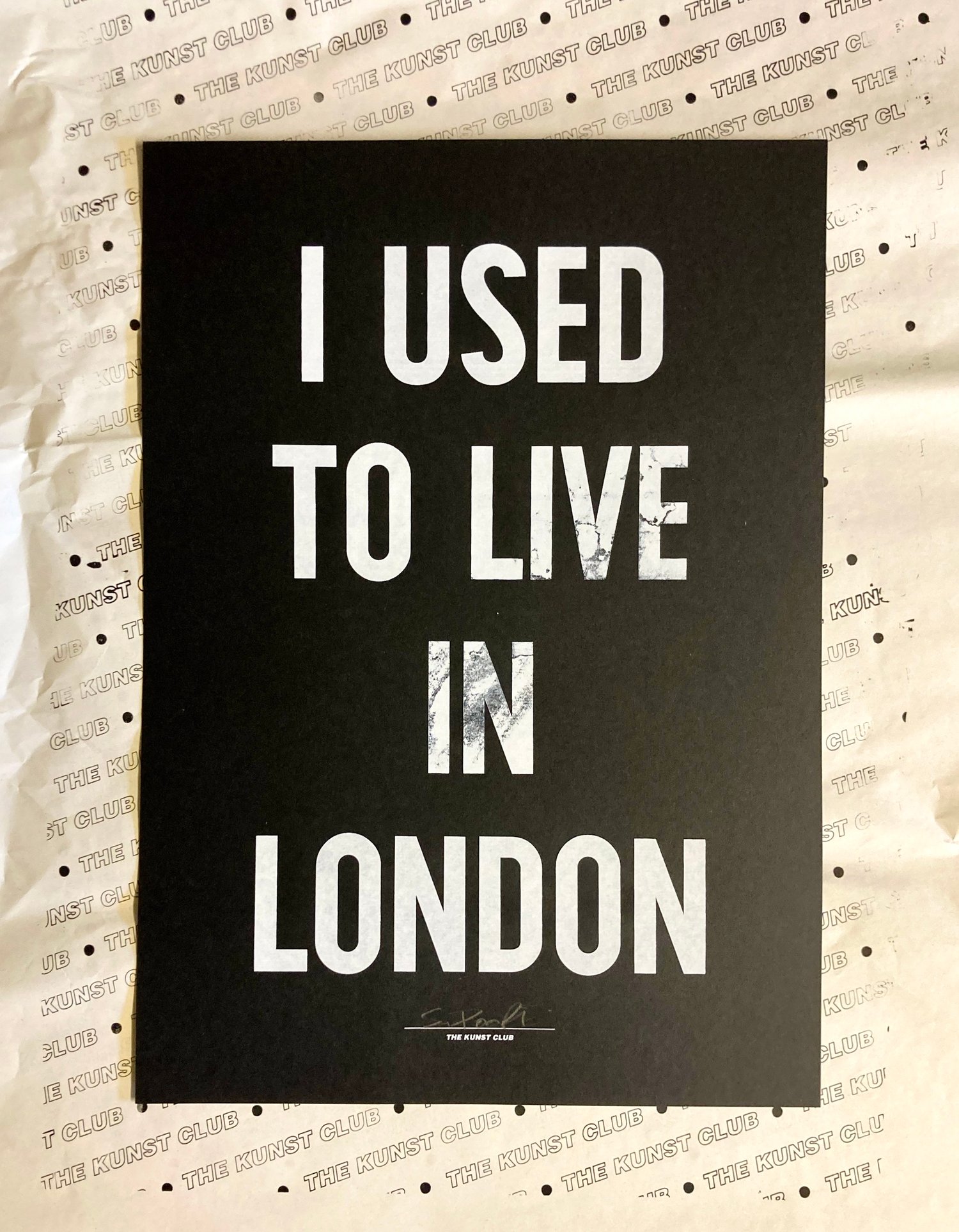 Image of I used to live in London - Black