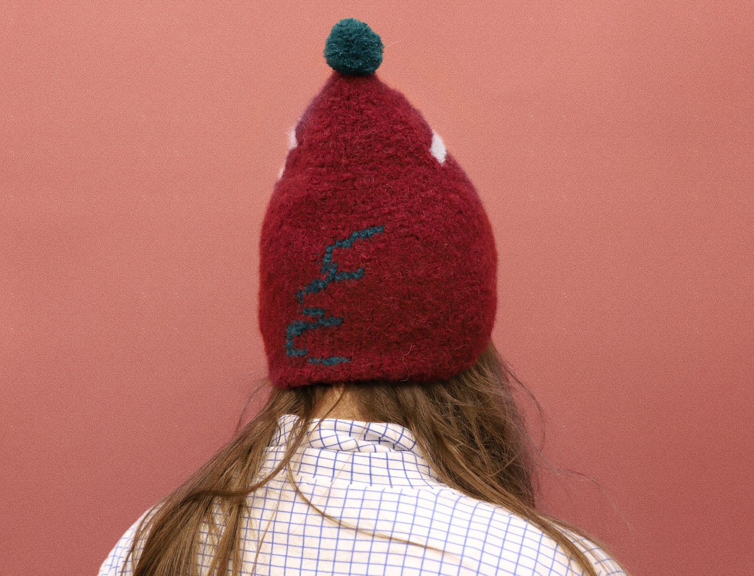 Image of RED MOHAIR CAP