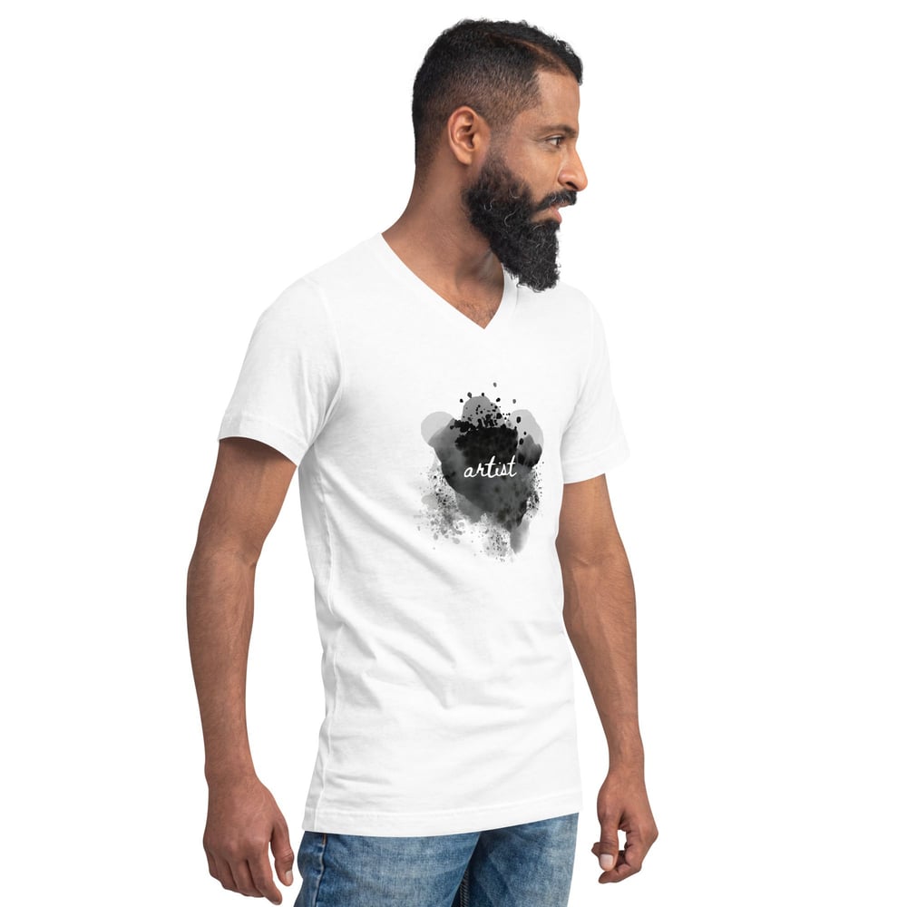 Image of ARTIST Unisex Short Sleeve V-Neck T-Shirt