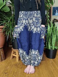 Image 2 of Peacock Mandala High Crotch Harem Pants
