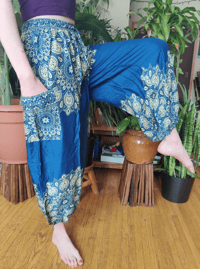 Image 3 of Peacock Mandala High Crotch Harem Pants