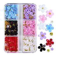 Image 3 of 3D Flower nail charms