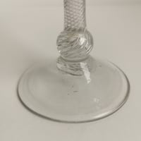 Image 5 of 18th Century Georgian Multiple Spiral Air Twist Stem Wine Glass c1750