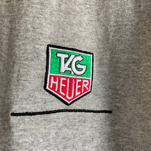 Image of TAG Heuer Logo Embroidered T-Shirt