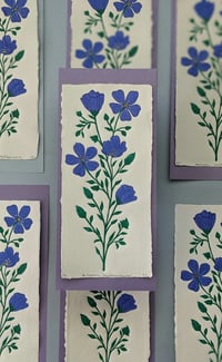 Image 4 of Linum Usitatissimun - Reduction Linocut Print