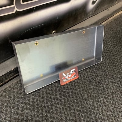 Frenched / Recessed License Plate Box for 50's Era Plate | Winter Fab ...