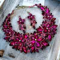Image 2 of Pretty in Pink Statement Necklace 