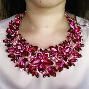 Image of Pretty in Pink Statement Necklace 