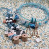 Cottagecore Blue Cow Jewelry Lot