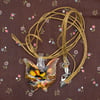 Art Glass Butterfly Necklace