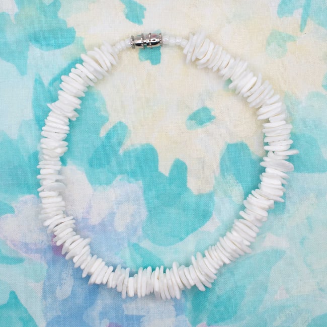 White Puka Shell Bracelet