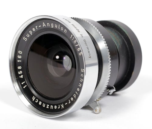 Image of Schneider Super Angulon 65mm F8 lens in Compur #00 (#160)
