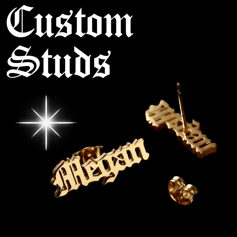 Image of Custom Stud Earrings