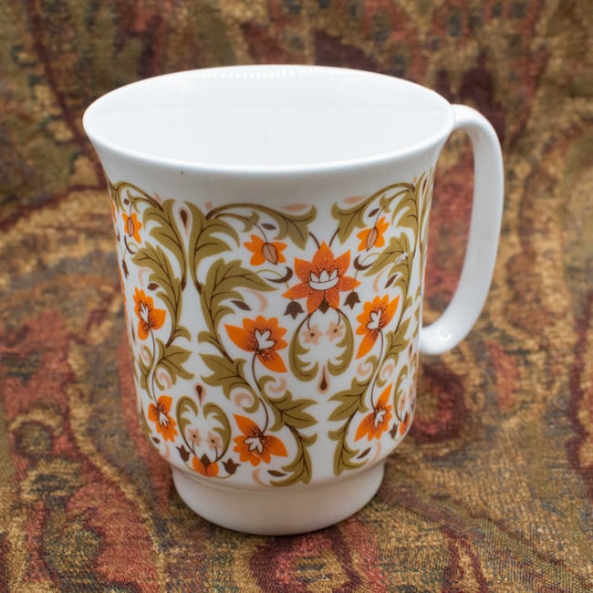 MCM Royal Windsor Edwardian Floral Fine Bone China Tea Cup 