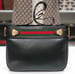 Image of Vtg. Gucci Black Leather Shoulder Bag.