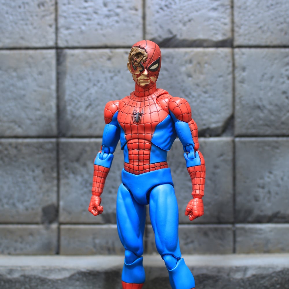 custom spiderman mafex head sculpt 