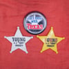 3pc Don't Mess with Texas & Sheriff Star Badge Pins