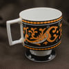 Art Deco Paisley Heritage Footed Tea Cup