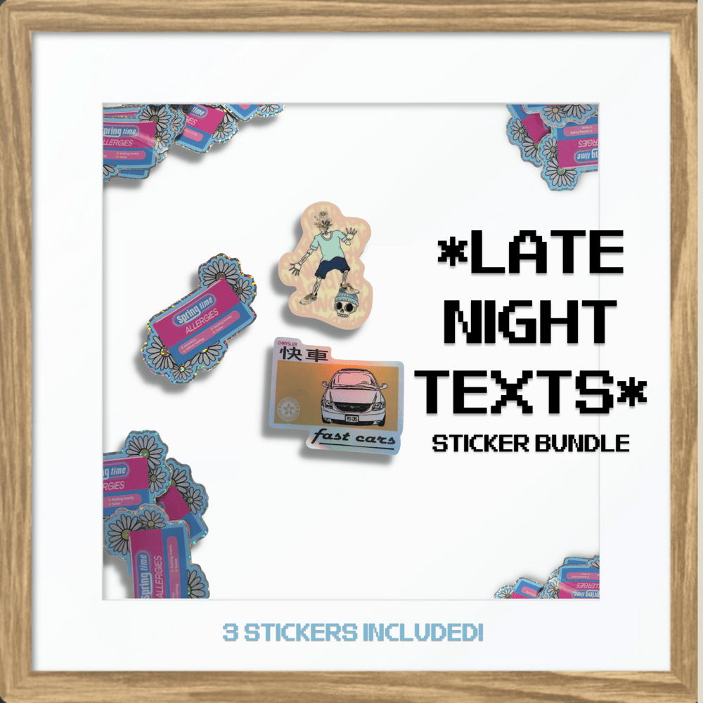 Image of Late Night Texts Sticker Bundle