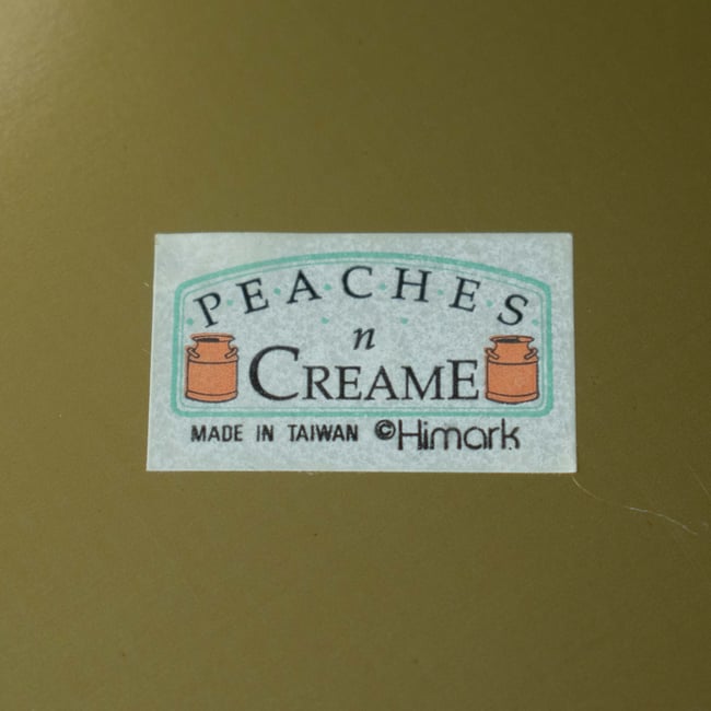 Himark Peaches n Creame Pink Cottagecore Cow Metal Tin Canister