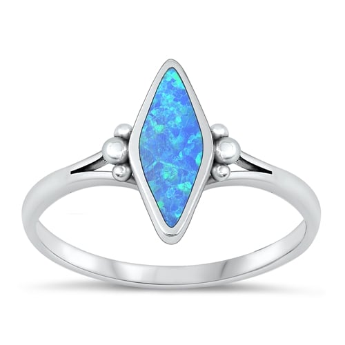 Blue Lab Opal Ring