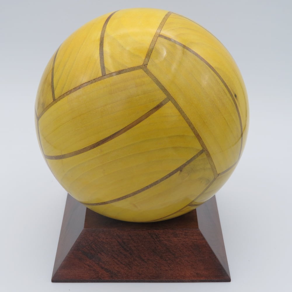 Image of Water Polo ball Poplar and Walnut