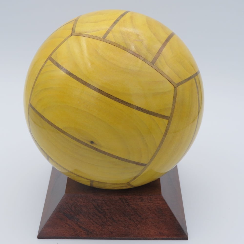 Image of Water Polo ball Poplar and Walnut