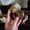 Sacred Chicken Heart Locket - Golden Bronze