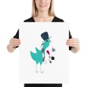 Sebastian Snow aka Christmas bird art print