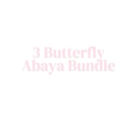 3 Butterfly Abayas