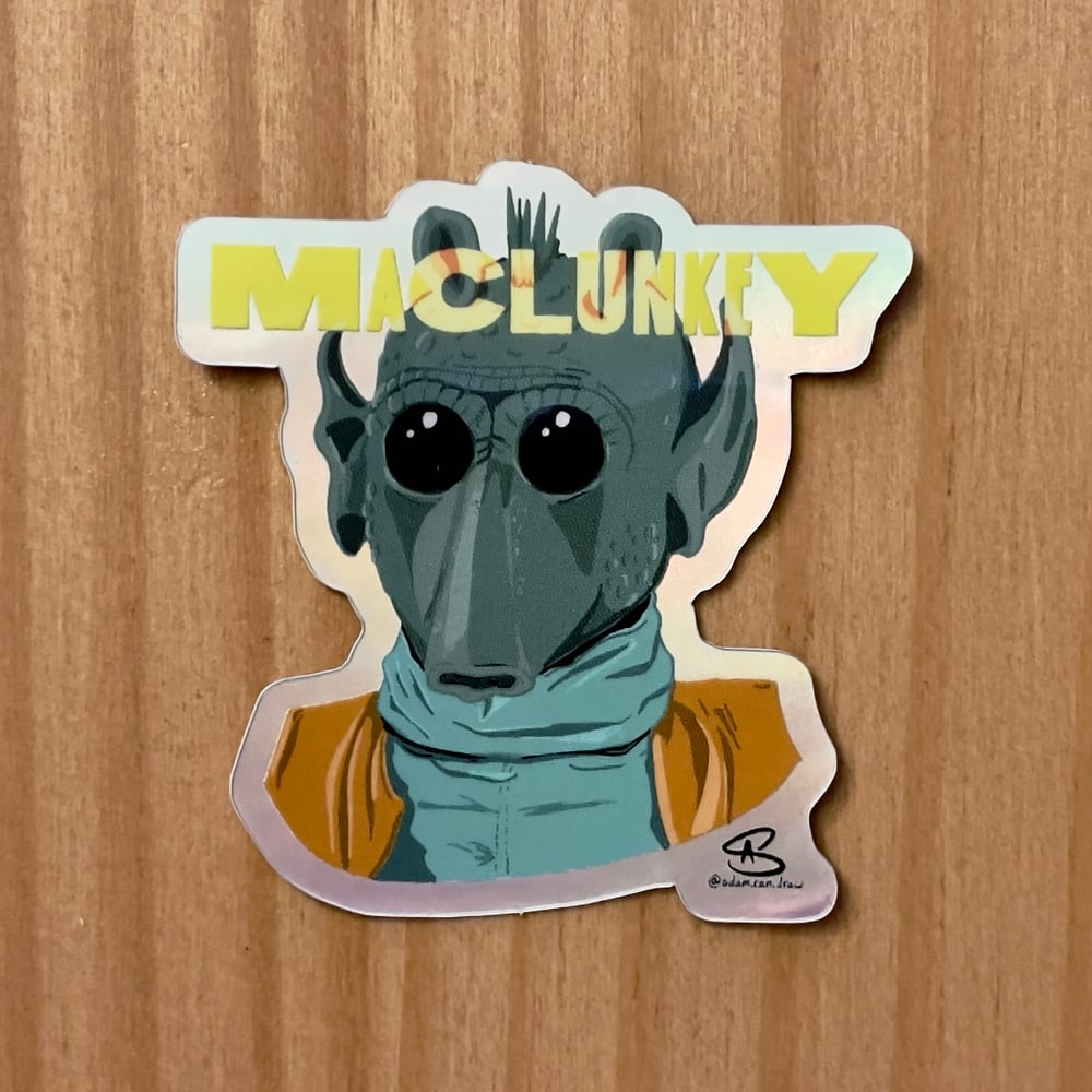 Greedo "Maclunkey" Holo Sticker