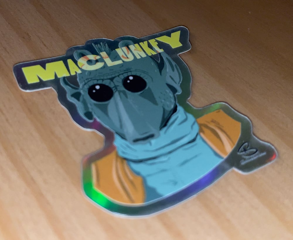 Greedo "Maclunkey" Holo Sticker