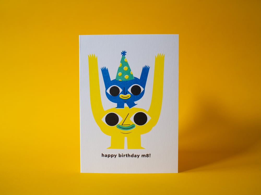 Image of Happy Birthday M8 - greeting card