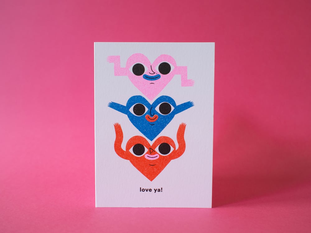Image of Love Ya - greeting card