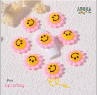 Image 1 of Smile flower nail charms 