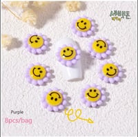 Image 2 of Smile flower nail charms 
