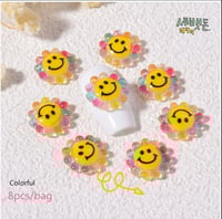 Image 4 of Smile flower nail charms 