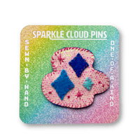 Sparkle Cloud Pin - Cotton Candy