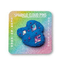 Sparkle Cloud Pin - Starry Night