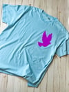 Custom Made EDL Powder Blue/Pink Solo Dove Puff Tee