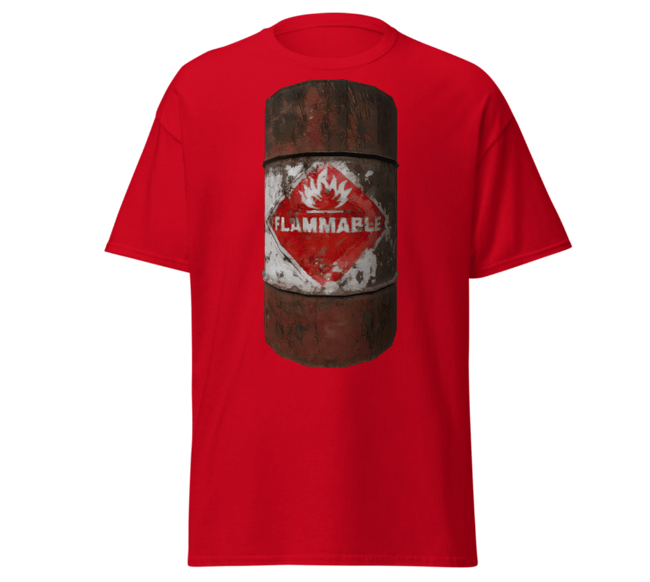 Flammable Barrel Tee