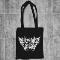 Black Cross Worship Black tote bag