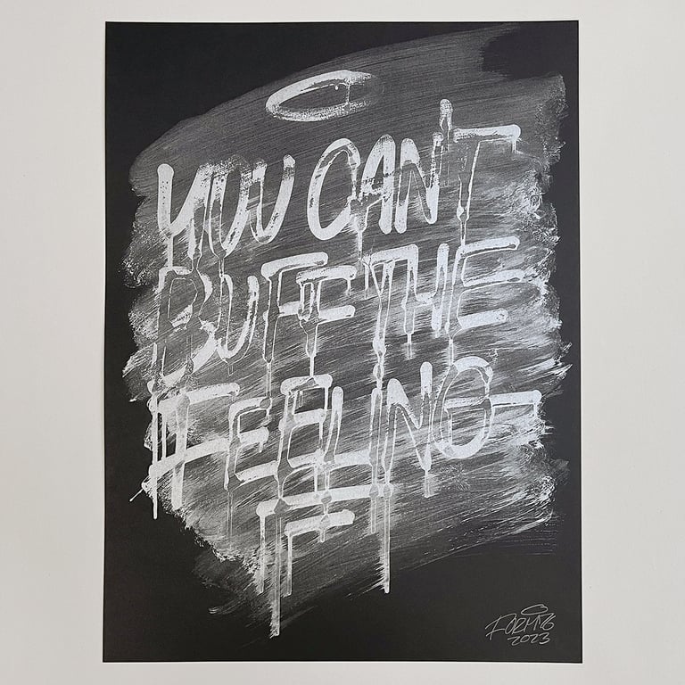 You Can't Buff The Feeling 2023, 30x40cm