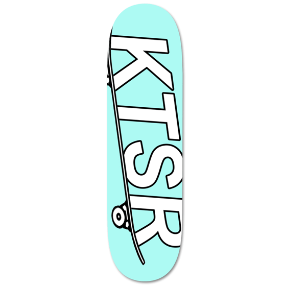 Image of Big Logo Skateboard Deck - Arctic